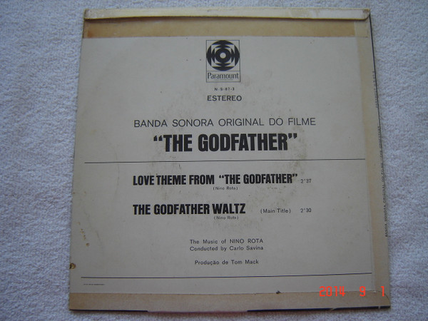 Nino Rota - The Godfather | Paramount Records (N-S-87-3) - 2