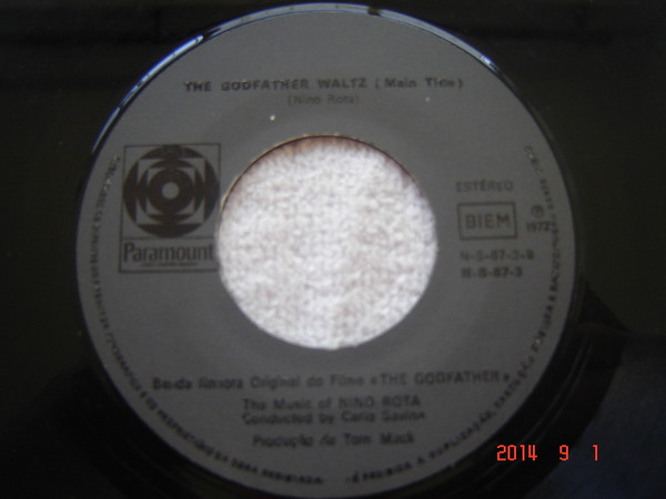 Nino Rota - The Godfather | Paramount Records (N-S-87-3) - 3