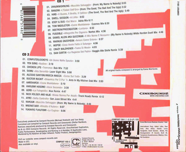 Ennio Morricone - Remixes Volume 2 | Compost Records (COMPOST 155-2) - 2