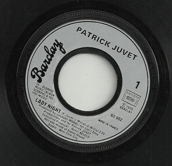 Patrick Juvet - Lady Night | Barclay (62.602) - 3 Patrick Juvet - Lady Night | Barclay (62.602) - 3