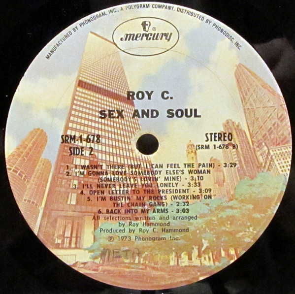 Roy C. Hammond - Sex And Soul | Mercury (SRM-1-678) - 4