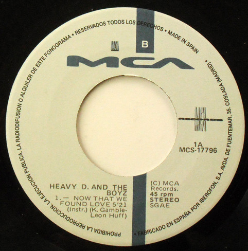 Heavy D. & The Boyz - Now That We Found Love | MCA Records (MCS 17796)