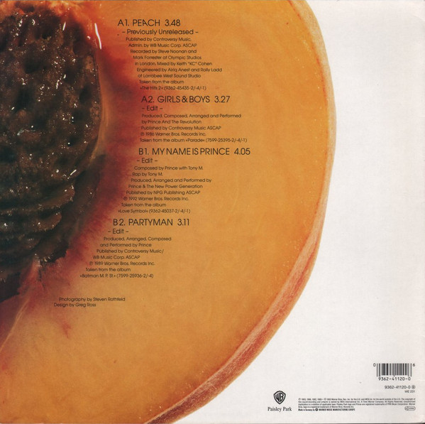 Prince - Peach | Paisley Park (9362-41120-0) - 2