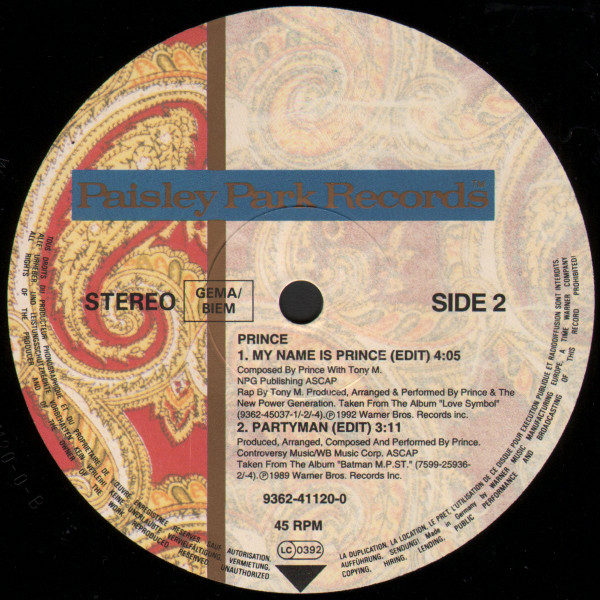 Prince - Peach | Paisley Park (9362-41120-0) - 4