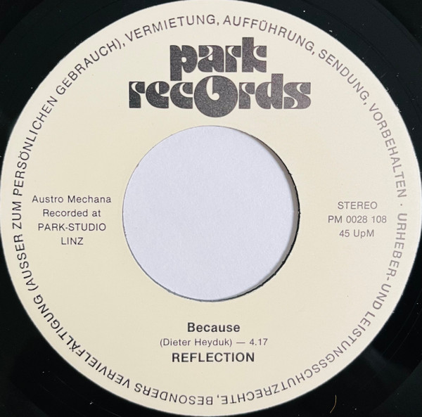 Reflection - Because / Dreamland | Park Records (PM 0028 108) - 3 Reflection - Because / Dreamland | Park Records (PM 0028 108) - 3