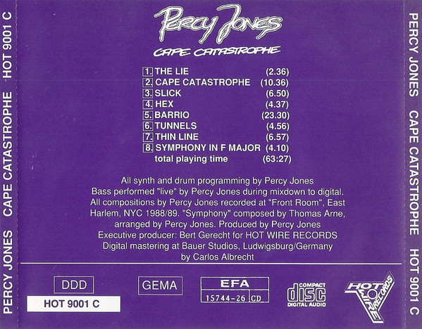 Percy Jones - Cape Catastrophe | Hot Wire Records (HOT 9001 C) - 2