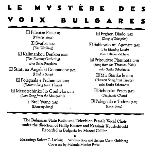 Le Mystère Des Voix Bulgares - Le Mystère Des Voix Bulgares | Elektra (9 79165-2) - 4 Le Mystère Des Voix Bulgares - Le Mystère Des Voix Bulgares | Elektra (9 79165-2) - 4