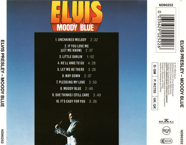 Elvis Presley - Moody Blue | RCA (ND90252) - 2