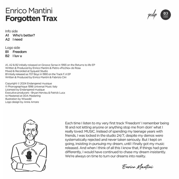 Enrico Mantini - Forgotten Trax | Endangered Musique (EM004)