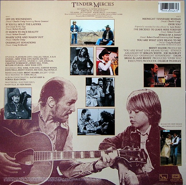 Various - Tender Mercies - Music From The Motion Picture | Liberty (LO-51147) - 3 Various - Tender Mercies - Music From The Motion Picture | Liberty (LO-51147) - 3