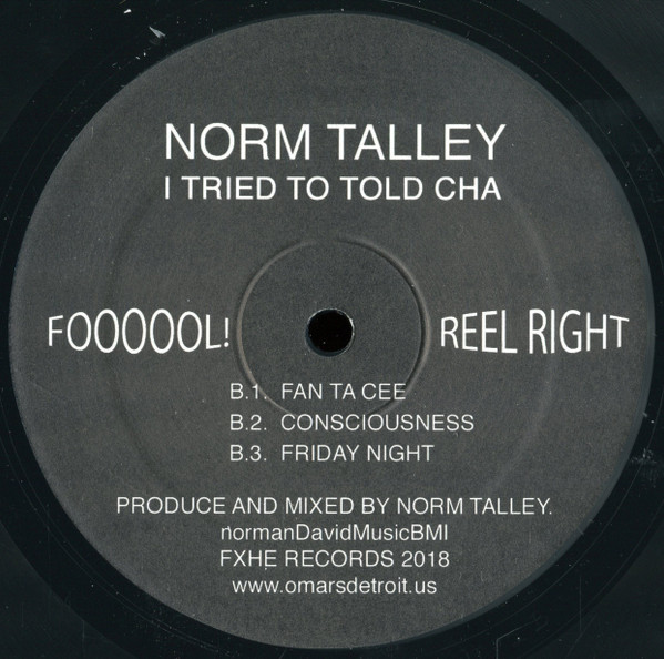 Norm Talley - I Tried To Told Cha | FXHE Records (FXHE NT#2) - 2