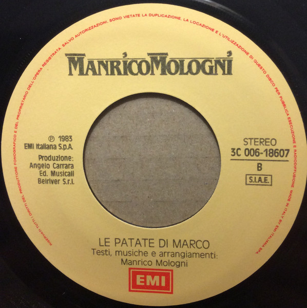 Manrico Mologni - Ti Voglio Bene | EMI (3C 006-18607) - 4