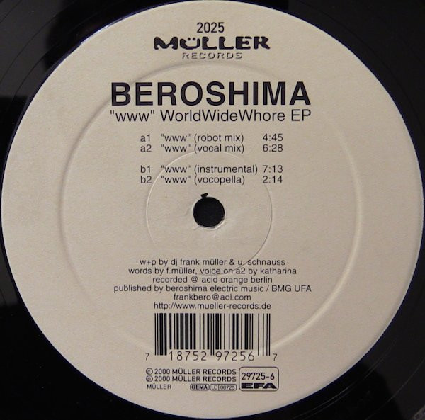 Beroshima - WWW WorldWideWhore EP | Müller Records (MÜLLER 2025) - 4