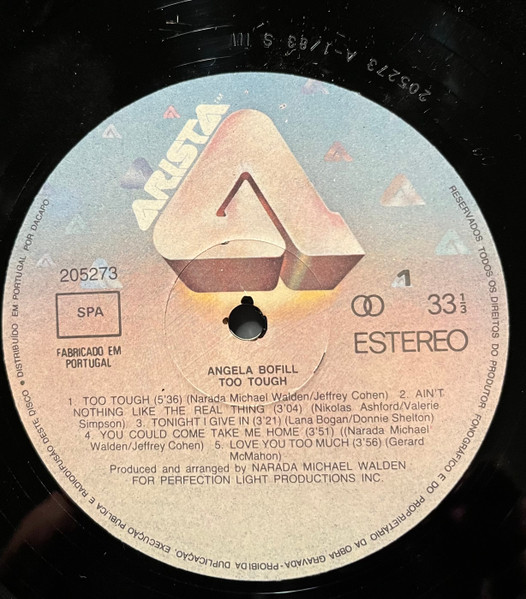 Angela Bofill - Too Tough | Arista (205273) - 3