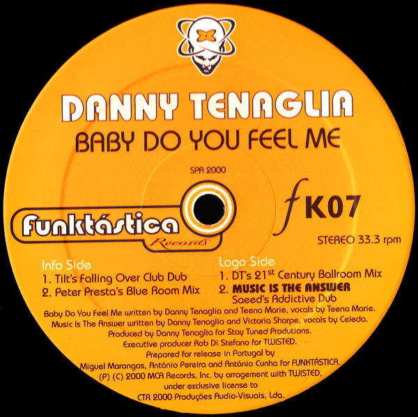 Danny Tenaglia - Baby Do You Feel Me | Funktástica Records (FK07) - 2