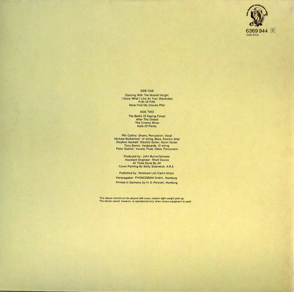 Genesis - Selling England By The Pound | Charisma (6369 944) - 3