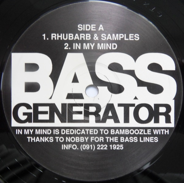 Bass Generator / M.I.C. - Rhubarb & Samples | Bass Generator Records (GTX 002) - 2 Bass Generator / M.I.C. - Rhubarb & Samples | Bass Generator Records (GTX 002) - 2