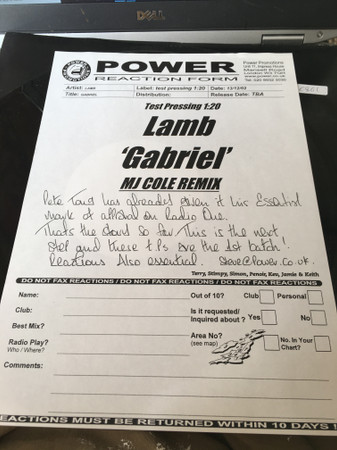 Lamb - Gabriel | Not On Label (LAMDJ10) - 2 Lamb - Gabriel | Not On Label (LAMDJ10) - 2