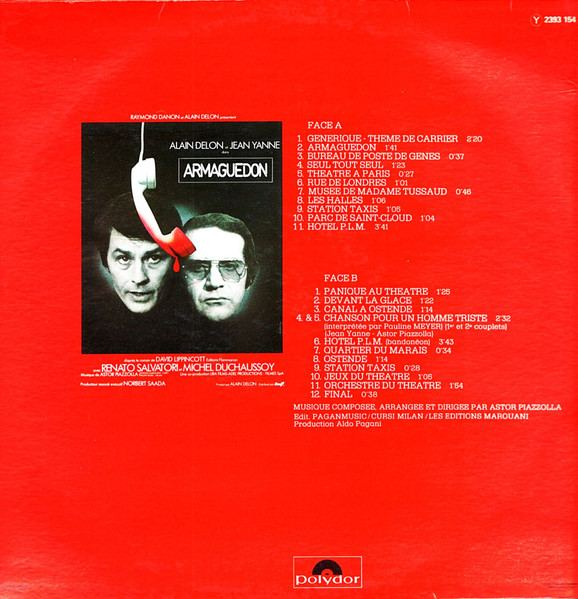 Astor Piazzolla - Armaguedon (Bande Originale Du Film) | Polydor (2393 154) - 2 Astor Piazzolla - Armaguedon (Bande Originale Du Film) | Polydor (2393 154) - 2