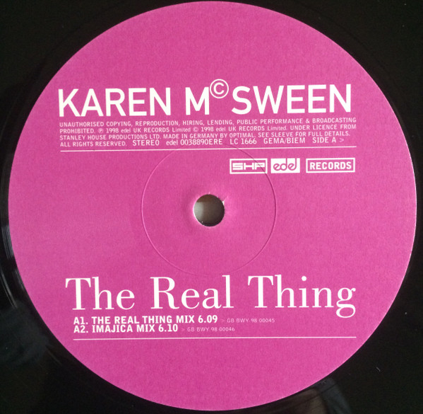 Karen McSween - The Real Thing | Edel Records (0038890ERE) - 3 Karen McSween - The Real Thing | Edel Records (0038890ERE) - 3