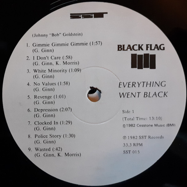 Black Flag - Everything Went Black (2LP) [Vinyl] | SST Records (SST-015) - 3