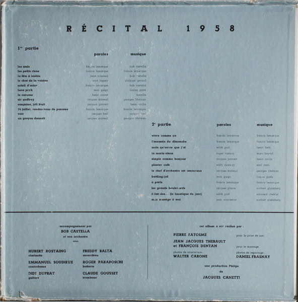 Yves Montand - Recital 58 | Philips (L2L 0050) - 4
