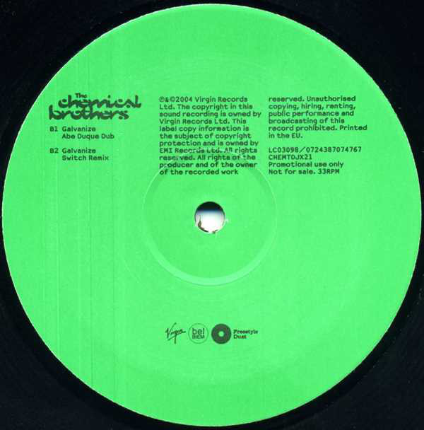 The Chemical Brothers - Galvanize | Freestyle Dust (CHEMTDJX21) - 2 The Chemical Brothers - Galvanize | Freestyle Dust (CHEMTDJX21) - 2