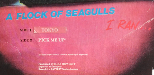 A Flock Of Seagulls - I Ran | Jive (B - 103802) - 3