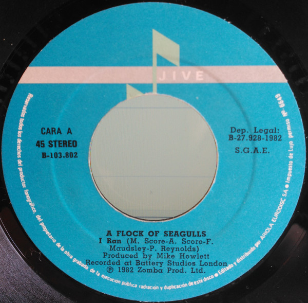 A Flock Of Seagulls - I Ran | Jive (B - 103802) - 4