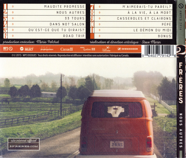 2 Frères - Nous Autres | MP3 Disques (AMPCD-7914) - 2 2 Frères - Nous Autres | MP3 Disques (AMPCD-7914) - 2