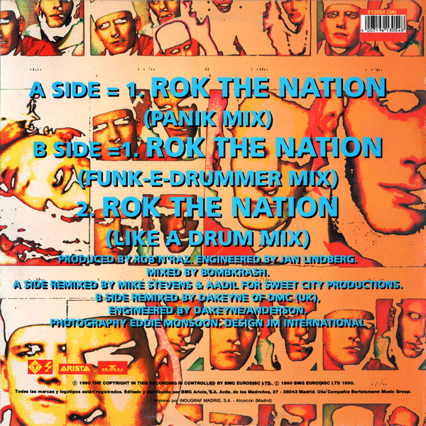Rob 'N' Raz Featuring Leila K - Rok The Nation (The Remixes) | Arista (3A 613054) - 2 Rob 'N' Raz Featuring Leila K - Rok The Nation (The Remixes) | Arista (3A 613054) - 2