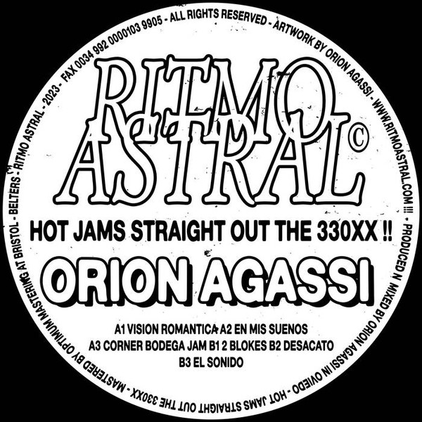 Orion Agassi - Hot Jams Straight Out The 330XX EP | Belters (BLTRSxRA01)