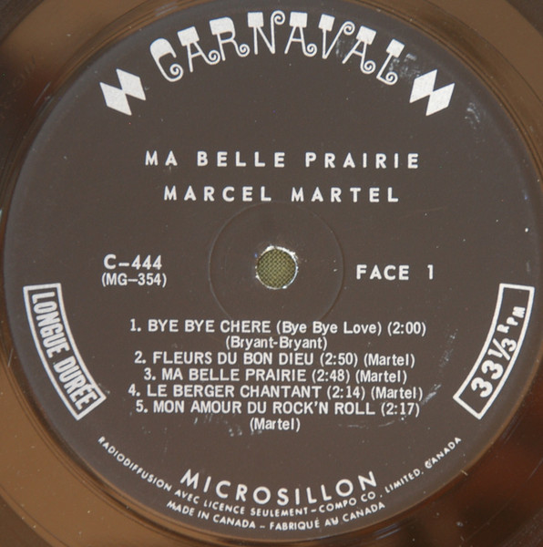 Marcel Martel - Ma Belle Prairie | Carnaval (C-444) - 3