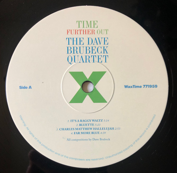 The Dave Brubeck Quartet - Time Further Out (Miro Reflections) | WaxTime (771959) - 2