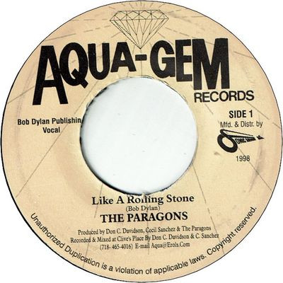 The Paragons - Like A Rolling Stone | Aqua-Gem Records (none)