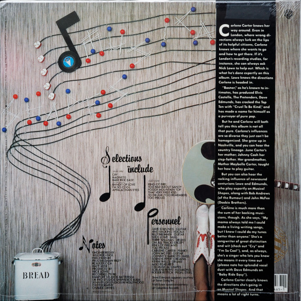 Carlene Carter - Musical Shapes | Warner Bros. Records (BSK 3465) - 2