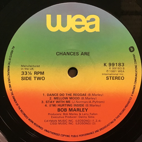 Bob Marley - Chances Are | WEA (K 99183) - 4 Bob Marley - Chances Are | WEA (K 99183) - 4