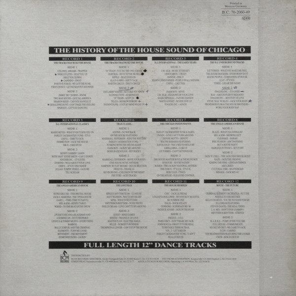 Various - The History Of The House Sound Of Chicago (...From The Very Beginning...) | BCM Records (B.C. 70-2060-49) - 2
