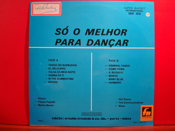 Various - Só O Melhor Para Dançar | Orfeu (SBI 5018) - 2