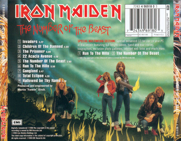 Iron Maiden - The Number Of The Beast | EMI (7243 4 96918 0 3) - 2 Iron Maiden - The Number Of The Beast | EMI (7243 4 96918 0 3) - 2