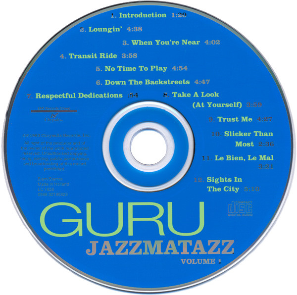 Guru - Jazzmatazz (Volume 1) | Chrysalis (0946 3 21998 2 9) - 3 Guru - Jazzmatazz (Volume 1) | Chrysalis (0946 3 21998 2 9) - 3
