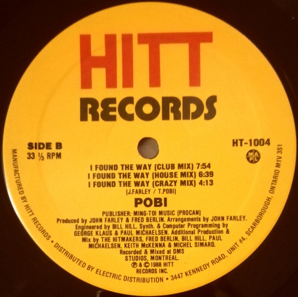 Pobi - I Found The Way | Hitt Records (HT-1004) - 2