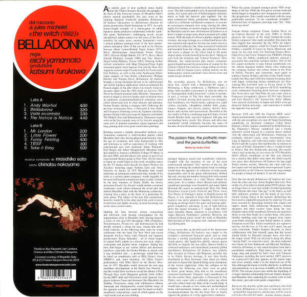 Masahiko Satoh - Belladonna | Finders Keepers Records (FKR079LP) - 2