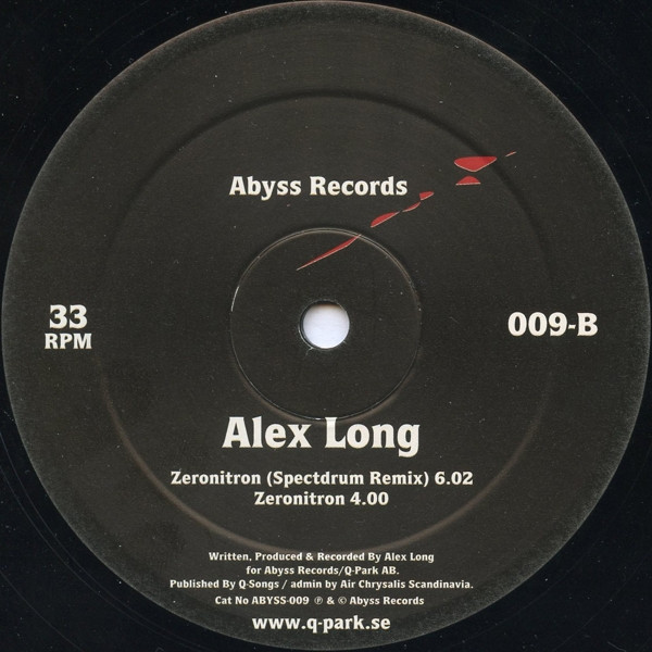 Alex Long - Zeronitron | Abyss Records (ABYSS-009) - 2 Alex Long - Zeronitron | Abyss Records (ABYSS-009) - 2
