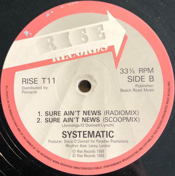 Systematic - Sure Ain't News | Rise Records (RISE T11) - 2