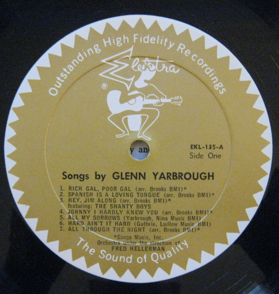 Glenn Yarbrough - Songs By Glenn Yarbrough | Elektra (EKL-135) - 3 Glenn Yarbrough - Songs By Glenn Yarbrough | Elektra (EKL-135) - 3