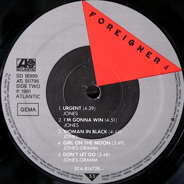 Foreigner - 4 | Atlantic (ATL 50 796) - 2