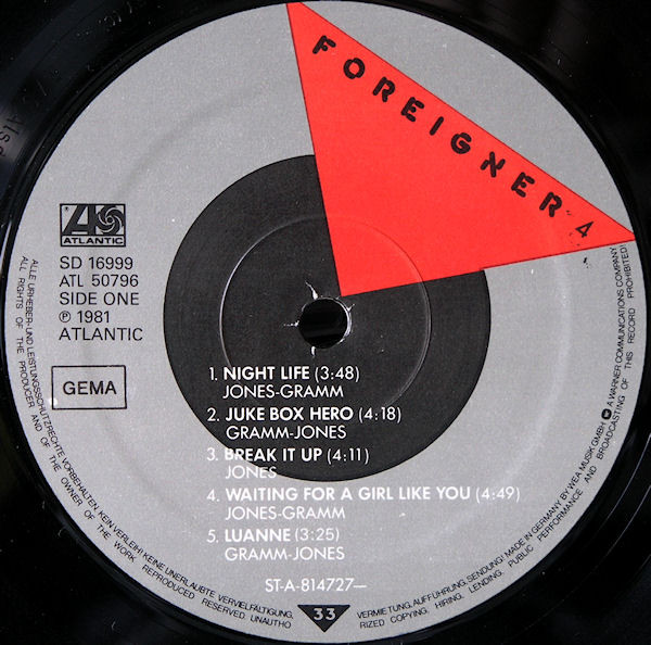 Foreigner - 4 | Atlantic (ATL 50 796) - main