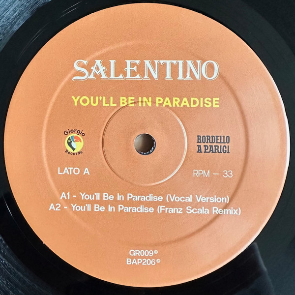 Mimmo Salentino - You'll Be In Paradise | Bordello A Parigi (BAP206) - 4 Mimmo Salentino - You'll Be In Paradise | Bordello A Parigi (BAP206) - 4