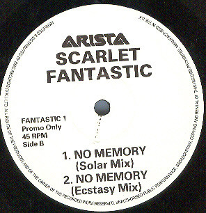 Scarlet Fantastic - No Memory | Arista (FANTASTIC 1) - 2 Scarlet Fantastic - No Memory | Arista (FANTASTIC 1) - 2